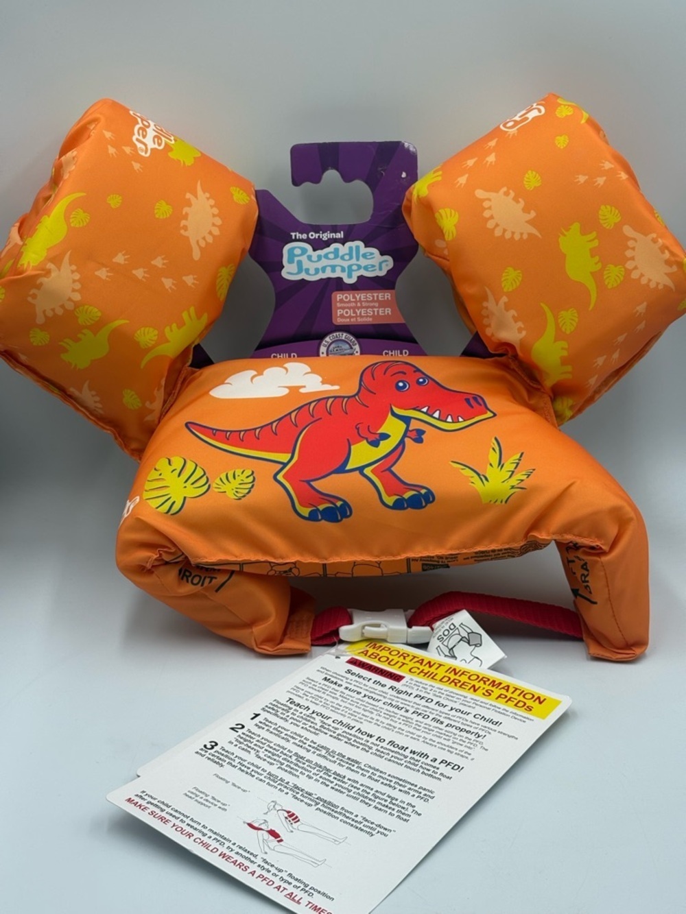 NWT Dinosaur Puddle Jumper Life Vest